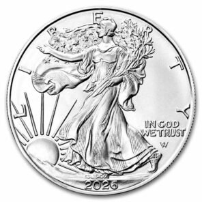2026 1 oz american silver eagle coin bu