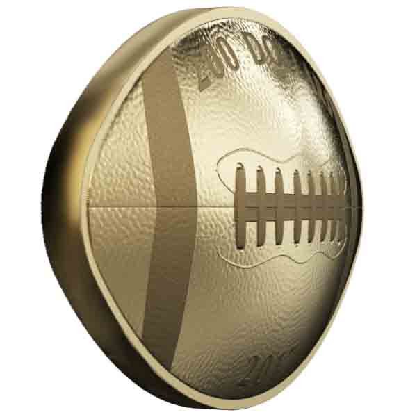 2017 $200 pure gold coin football shaped 2017 $200 pure gold coin football shaped