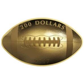 Home 2017 $200 pure gold coin football shaped