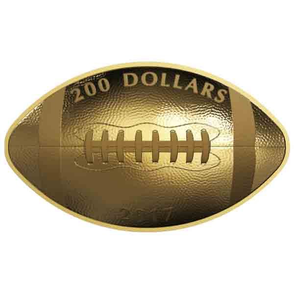 2017 $200 pure gold coin football shaped 2017 $200 pure gold coin football shaped