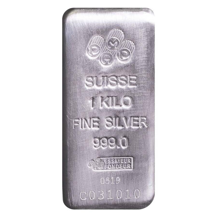 1 kilo pamp suisse silver bar .999 fine 1 kilo pamp suisse silver bar .999 fine