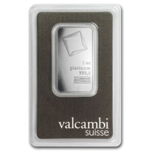 1 oz platinum bar – valcambi