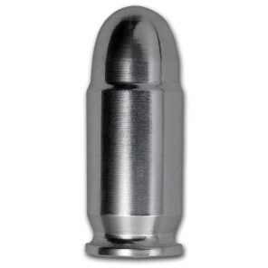 1 oz silver bullet – .45 caliber acp