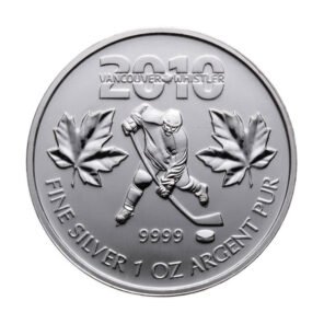2010 1 oz canadian silver maple leaf – winter olympics