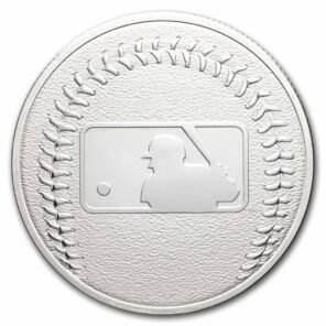 1 oz silver round – major league baseball