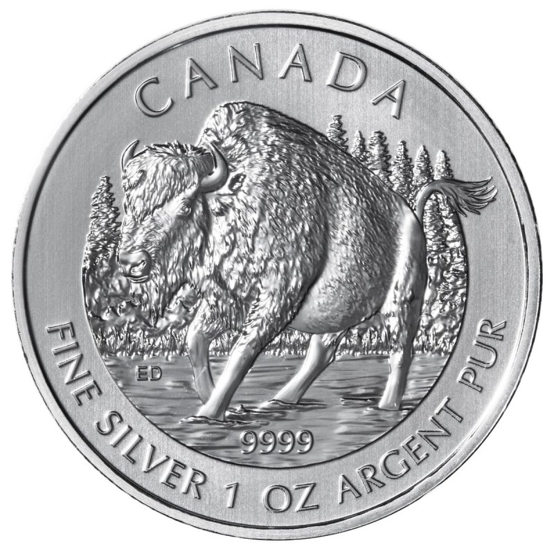 1 oz wood bison 2013 – silver wildlife series 1 oz wood bison 2013 – silver wildlife series