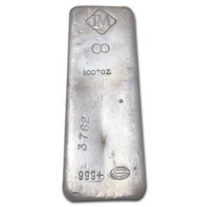 100 oz silver bar – johnson matthey