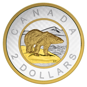 2015 5 ounce fine silver coin big coin series: $2 coin