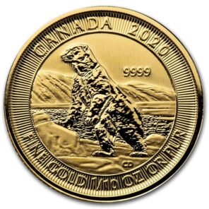 1/10 oz canadian polar bear gold coin
