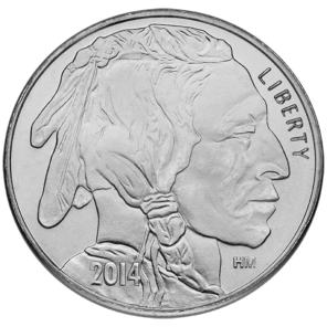 1 oz pure silver liberty round – buffalo