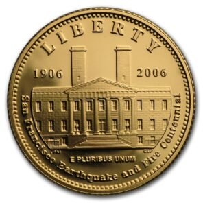 2006 s gold $5 san francisco old mint proof