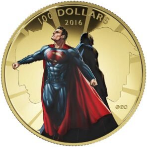 2016 $100 14 karat gold coin – batman v superman: dawn of justicetm
