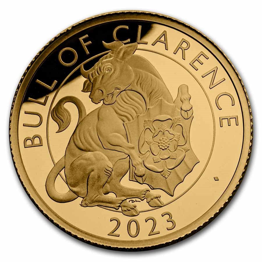 2023 1/4 oz gold tudor beasts bull of clarence gold coin 2023 1/4 oz gold tudor beasts bull of clarence gold coin