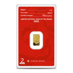 1 gram 2025 lunar year of the snake gold bar