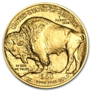 1 oz. usa gold buffalo coin, .9999 random year