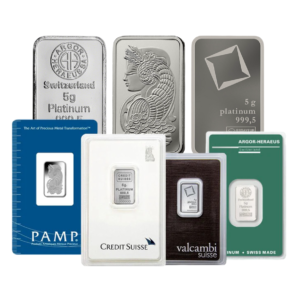 5 gram platinum assorted bars