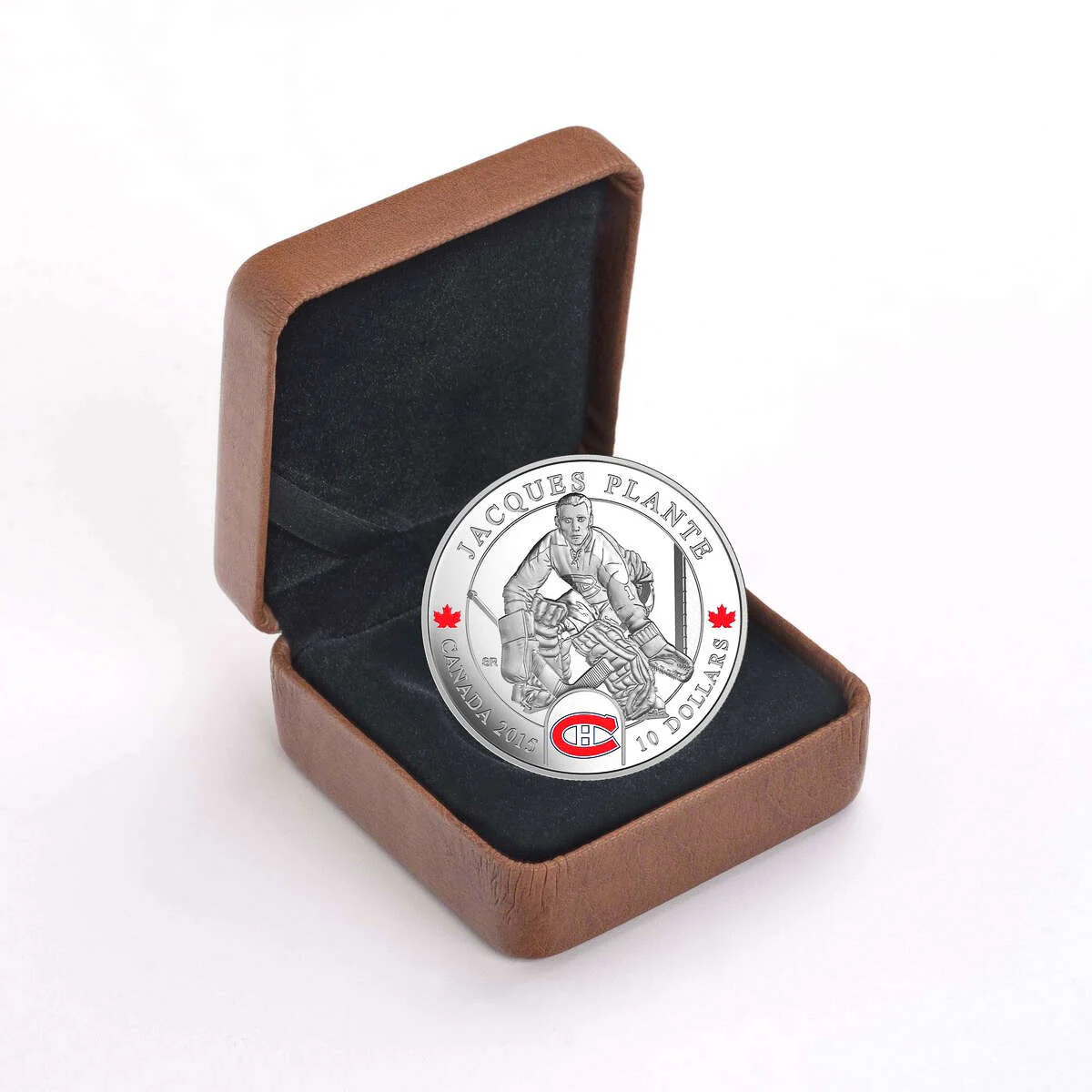 2015 $10 goalies: jacques plante – pure silver coin 2015 $10 goalies: jacques plante – pure silver coin