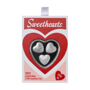 30 gram silver sweethearts candy pamp suisse 3 heart set