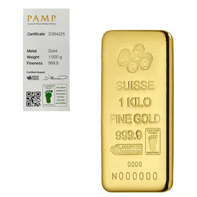 1 kilo pamp suisse gold bar