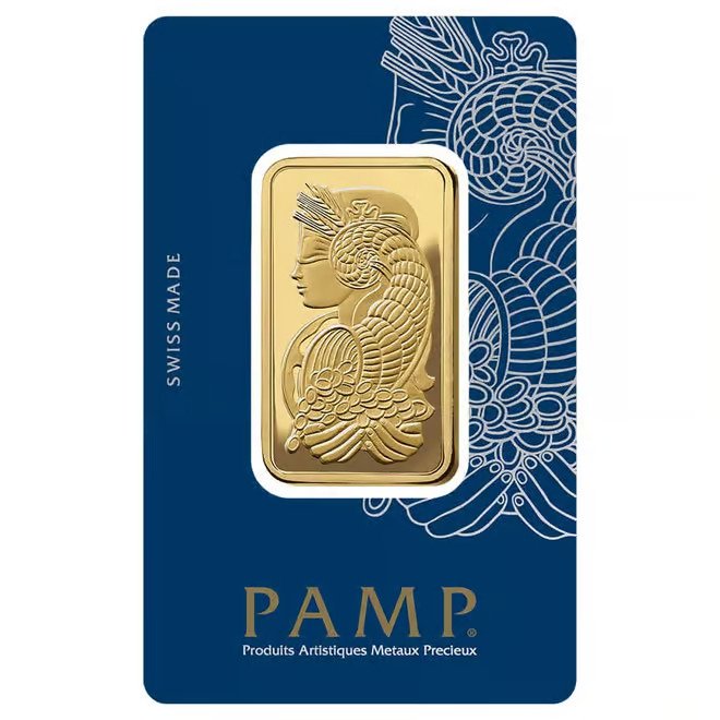 1 oz gold bar pamp suisse lady fortuna