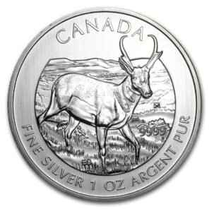 1 oz silver antelope canadian coin 2013